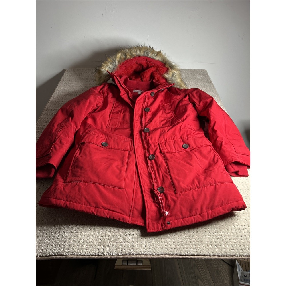 Woman Within The Arctic Parka NWT Red Sz 14/16 M Down/Feather 3M